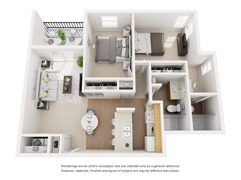 A Floor Plan at Ascent on Spence, Tempe Arizona